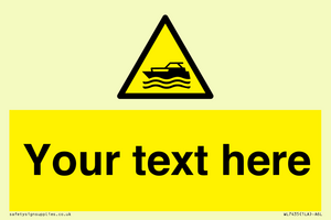 Custom Warning motorised watercraft